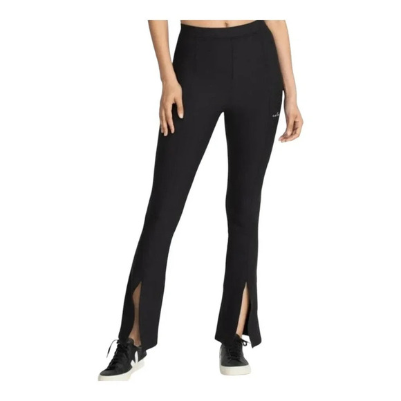 Johnny Was Calme Black Ease Split Leg Flare Leggings, NWOT - Picture 1 of 8